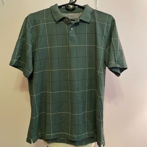 Mens Short Sleeve Van Heusen Shirt Large Dark Green